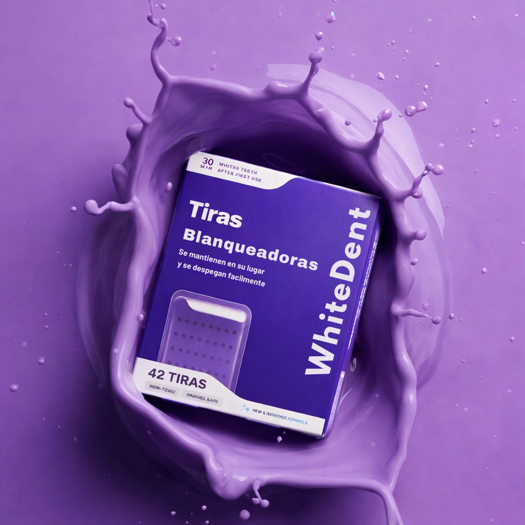 Tiras blanqueadoras moradas