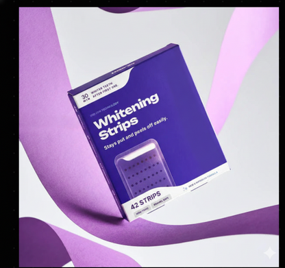 Tiras blanqueadoras moradas