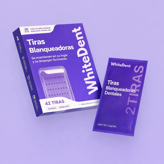 Tiras blanqueadoras moradas